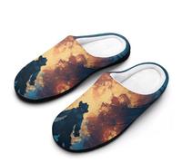 Fire Pirates Boat Treasure Chest Ship Men's Slippers House Slipper Anti-skid Sole Indoor Shoes Outdoor Comfort Cotton