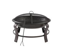 Fire Pit, 28 Inch Round Wood Burning Fire Pit, Portable Outdoor Fireplace Add More Fun
