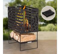 Fire Pit BBQ Patio Heater Fire Bowl Basket Garden Outdoor Camping Log Coal Patio