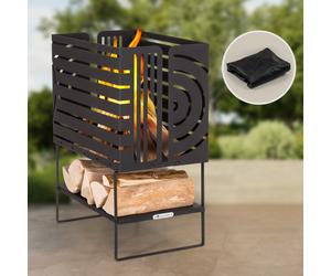 Fire Pit BBQ Patio Heater Fire Bowl Basket Garden Outdoor Camping Log Coal Patio