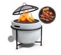 Fire Pit BBQ Patio Heater Fire Bowl Garden Outdoor Patio Round Grill Log Burner