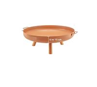 Fire Pit Bowl BBQ Stove Carbon Steel/Cast Iron for Keeping Warm, Outdoor Patios Terrace Backyard Barbecue,Improving Efficiency(30 inch Brown)