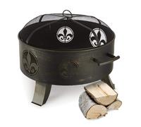 Fire Pit Bowl Outdoor Heater Garden Patio Campfire Vintage Ø 60 cm Steel Black