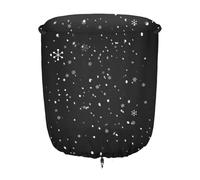 Fire Pit Cover, Fade Resistant Round Patio Fires Column Covers, Adorable Propane Grills Cover, Weatherproof Heater Blanket for Grill Insulation and Outdoor Garden Lawn Mantel, 24x27 inches
