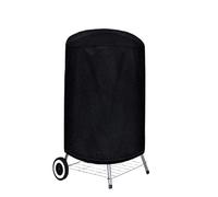 Fire Pit Cover, Firepit Cover Outdoor Black Waterproof BBQ Cover Heavy Duty Dust Protective Grill Fire Pit Stove Round Gas Charcoal Electric(62x105cm 210D)