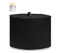 Fire Pit Cover for Solo Stove Bonfire 19.5 Inch Waterproof 600D Patio Fire Pit Cover Round for Bonfire 20 Inch with Drawstring and Reinforced Handle