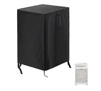 Fire Pit Cover - Onlyme Fire Table Cover Square, 420D Oxford Outdoor Propane Firepit Covers Waterproof with drawstring for Gas Firepit Column and Fire Bowl - 42x42x66cm