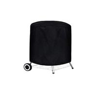 Fire Pit Cover Round Outdoor Black Waterproof BBQ Cover Heavy Duty Dust Protective Grill Fire Pit Stove Round Gas Charcoal Electric(70x70cm)