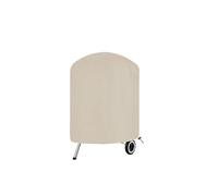 Fire Pit Cover Round Oxford Cloth Beige Round BBQ Grill Cover,Outdoor Fire Pit Stove Oven Hood, Rain Gas Covers(58x77cm)