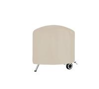 Fire Pit Cover Round Oxford Cloth Beige Round BBQ Grill Cover,Outdoor Fire Pit Stove Oven Hood, Rain Gas Covers(71x56cm)