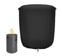 Fire Pit Cover - Round Patio Fire Bowl Cover | Fade Resistant Patio Firee Column Coverr | Round Insulated Fireplace Blanket For Grill Mantel Protection Garden