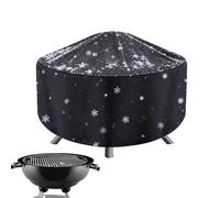 Fire Pit Cover Round Protective Oxford Resistant Outdoor
