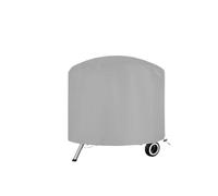 Fire Pit Cover Round Round BBQ Outdoor Pit Stove Cover,Oxford Cloth Grey Grill ,Brazier ,Barbecue Fire Basin Oven Hood,Dust(71x56cm)