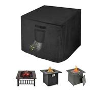 Fire Pit Cover - Waterproof Fire Table Protector - Square Weather Resistant Cover for Patio Garden Balcony Beach Picnic Camping Travel