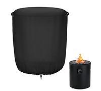 Fire Pit Cover, Waterproof Outdoor Tall Fire Pit Cover, Heavy-Duty Round Blanket Heater Protector for Patio Mantel Grill Propane Equipment Garden Lawn