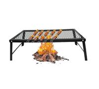 Fire Pit Grate, Folding Metal | Grill Grid For Fire In Camping | For Back Garden Patio Balcony Camping BBQ Picnic Meeting And Party