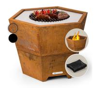 Fire Pit Grill Fire Bowl Camping Firepit Garden Grill Outdoor Patio Wood Burner