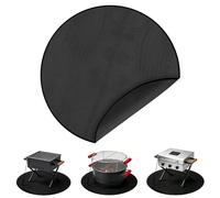 Fire Pit Mat, 36″ (91.44cm) Fire proof Mat, Round BBQ Grill Mat, Fibreglass Heat Protection Mat, Reusable Waterproof Fire Heatproof Mat for Decking, Grass, Grill, Floor, Patio, Camping