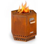 Fire Pit Mobile Fire Bowl Outdoor Fire Table Terrasse Wood Fireplace w/ Cover