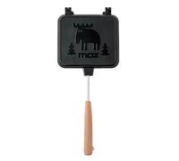 Fire Pit Sandwich Maker - Lightweight Detachable Sandwich Press,Breakfast Sandwich Maker, Camping Press Grill with Wooden Handle for Cheese Egg Bacon