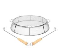 Fire Pit Spark Protector Screen, Mesh Protective Spark Screen for Solo Stove Ranger, Portable Outdoor Fire Pit Accessories for Backyard and Outdoor Fire Pits Hot Embers, Stainless Steel