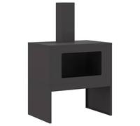 Fire Pit Steel Outdoor Fireplaces Garden Terrace Feature Modern Unit vidaXL