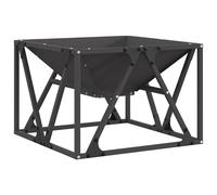 Fire Pit Steel Outdoor for Garden Square Metal Rust Resistant Durable vidaXL