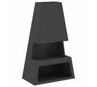 Fire Pit Steel Outdoor Large Rectangular Portable Contemporary Pits vidaXL