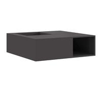 Fire Pit Steel Outdoor Square Garden Modern Heat Resistant Durable Iron vidaXL