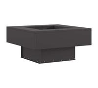 Fire Pit Steel Outdoor Square Pits Garden Heating Patio Gathering Decor vidaXL