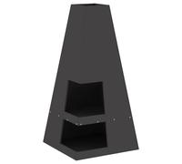Fire Pit Steel Portable Outdoor Stove Camping Cooking Metal Backyard vidaXL