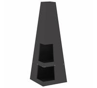 Fire Pit Steel Portable Outdoor Stove Camping Cooking Metal Backyard vidaXL