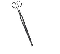 Fire Pit Tongs BBQ Home Fire Tongs Long Handle Flat Garbage Pickers Hand Iron Pliers Cleaning Folder Barbecue Charcoal Clamp(49.5cm)