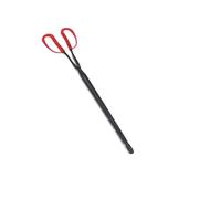 Fire Pit Tongs BBQ Home Fire Tongs Long Handle Flat Garbage Pickers Hand Iron Pliers Cleaning Folder Barbecue Charcoal Clamp(48.5cm)