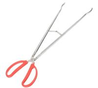 Fire Pit Tongs Firewood Tongs Heavy-Duty Fireplace Stainless Steel Garbage Clip Fire Pit Tools Log Grabber Long for Outdoor Claw Metal