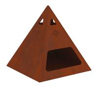Fire Pit Weathering steel Outdoor Wood-Burning Garden Heater Terrace vidaXL