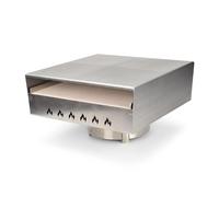 Fire plate Pizza attachment | Pizza box made of stainless steel - perfect top heat for your pizza like from the wood-fired oven