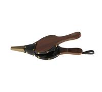 Fire Poker Bellows - Manual Air Blower, Solid Wood Leather | Ergonomic BBQ Grill Chimney Pump, Portable Fire Pit Tool, Hanging Strap Hand Bellow Perfect For Outdoor Camping (Brown)