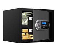 Fire Proof Safe for Home Documents, Safe Box Fireproof Waterproof with Electronic Keypad, Spare Keys and Alert System, Digital Home Safes Water and Fireproof for Office Money Valuables 1.2 Cuft