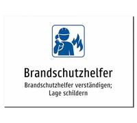 Fire Protection Aid - Fire Protection Aid Agreement; Location Signs - Sticker A5: 210 x 148 mm - With Graphic and Text