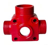 Fire Pump Accessories for 170F Diesel Engines, Dual Impeller High Lift Inlet/Outlet Seats, 1.5-Inch and 2-Inch Ports, Metal Construction(Outlet)