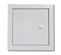 Fir Access Panel 200mm x 200mm with Lock & Key, White Powder Coated Zintec Steel Inspection Hatch for Walls & Ceilings