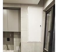Fir Access Panel 50x180cm Metal Attic Door with Lock Durable Service Hatch for Basement/Balcony/Drywall Inspection Secure Wall Plate F Mount Design