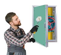 Fire Rated Access Panel, Paintable Invisible Lockable Inspection Hatch for Maintenance, Bathroom Plumbing Wall Access Door, Customizable