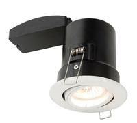 FIR GU10 Lamp Ceiling Down Light White PUSH FIT FAST FIX Adjustable Tilt