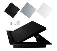 Fir Waterproof Ceiling Access Panel - 750x800mm Push-to-Open Aluminium Hatch, Paintable (Black) for Plasterboard - Perfect for Attics & Inspections