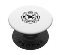 Fire Rescue Brave Spirit Everyday Hero Design PopSockets Adhesive PopGrip