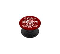 FIRE RESCUE FIREFIGHTER UNIFORM TEE FLORIAN CROSS (2-SIDED) PopSockets Adhesive PopGrip