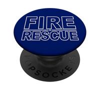 FIRE RESCUE FIREFIGHTER UNIFORM TEE FLORIAN CROSS PopSockets Adhesive PopGrip
