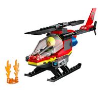 City Fire Rescue Helicopter Toy Vehicle Set 60411